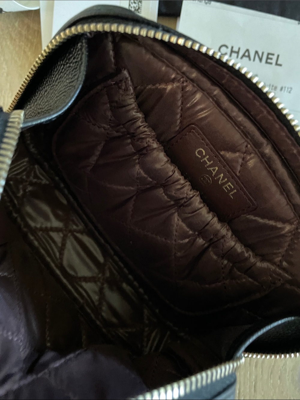 CHANEL Black Quilted Mini Vanity Bag with Gold CC Hardware - Picture 6 of 10